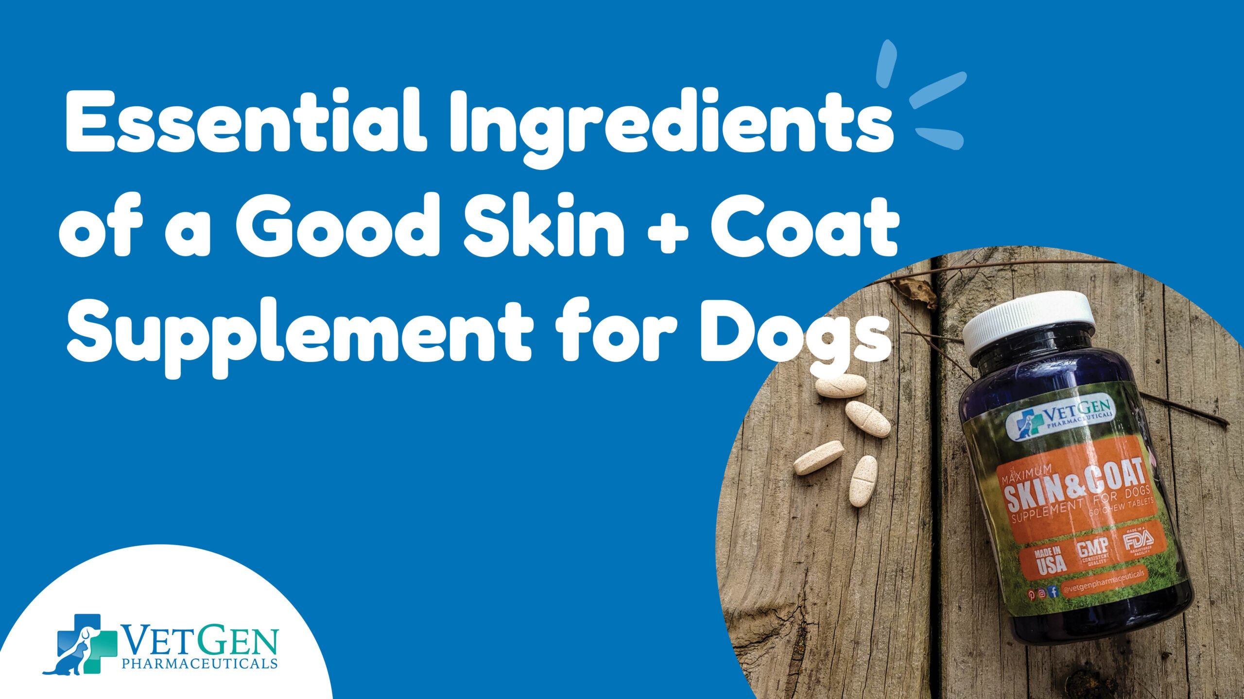 Essential Ingredients of a Good Skin + Coat Supplement for Dogs